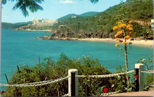 Vtg Limetree Beach Hotel Frenchman's Bay St Thomas Virgin Islands Postcard