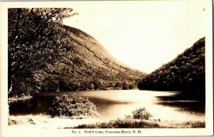 RPPC Profile Lake, Franconia Notch NH Vintage Postcard D63 