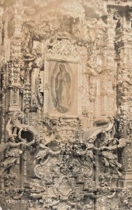 MEXICO~TEPOZTLAN-INTERIOR VIEW~REAL PHOTO POSTCARD