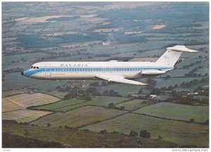 BAVARIA Airlines BAC Super ONE-ELEVEN Holiday Jet airplane , 60-70s