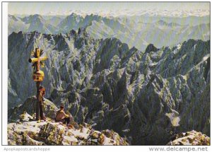 Bayerische Zugspitzbahn Blick Von Der Gipfelstation Germany