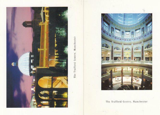 The Trafford Shopping Precinct Centre Manchester 2x Postcard s