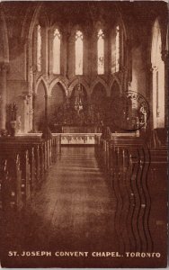 St Joseph Convent Chapel Toronto Ontario ON c1909 Warwick Postcard H37