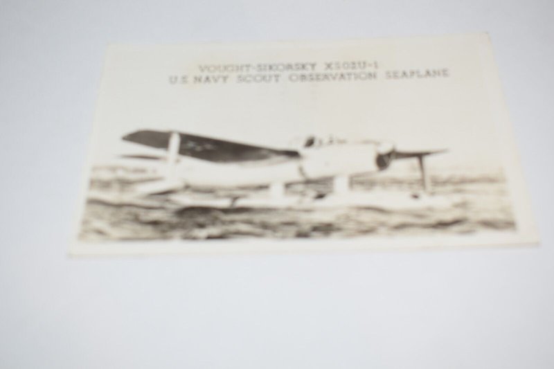 Vought-Sikorsky XS02U-1 U.S. Navy Scout Observation Seaplane Postcard