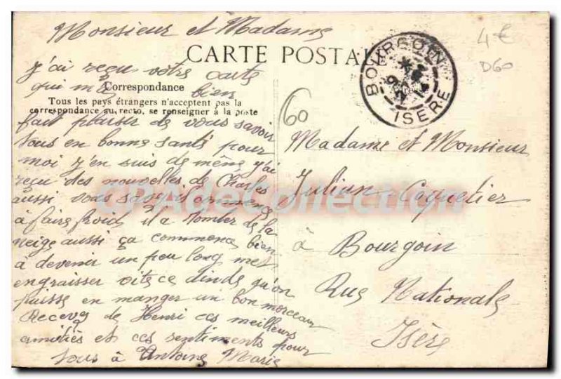 Old Postcard Compiegne Le Pont De I'Oise