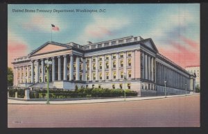 DC WASHINGTON United States Treasury Department - A Colourpicture ~ Linen