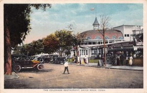 Savin Rock Connecticut The Colonade Restaurant Ice Cream Postcard AA65764