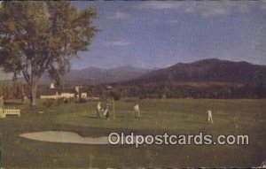 Mountain View House, Whitefield, NH USA Golf, Golfing 1954 light wear postal ...