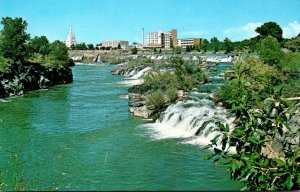 Idaho Idaho Falls Mormon Temple and Hospital Along East Bank Of Snake River