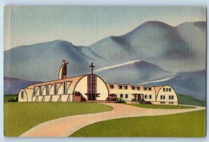 1940 Huntsville Utah Postcard Monastery Our Lady Holy Trinity Order Cistercians