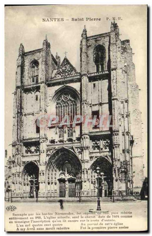 Old Postcard Nantes Saint Pierre