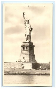 Statue Of Liberty New York City Nyc NY Real Photo RPPC Postcard (EP3)