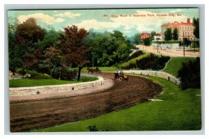 Vintage 1910's Postcard Antique Auto on Cozy Nook Roanoke Park Kansas City MO