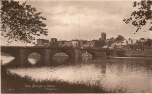 Vintage Postcard 1923 RPPC Dee Bridge at Castle Chester The Cestrian Series