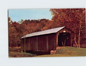 Postcard Salt Creek Bridge Zanesville Ohio USA