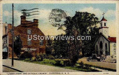 Liberty Point and Catholic Church Fayetteville NC 1930