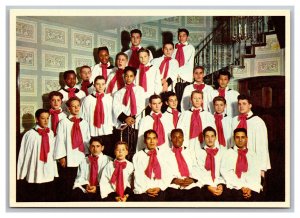 Concert Choir Boys Town Nebraska ©1956 Postcard Continental View Card