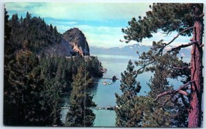 Cave Rock & The Cross of Mt. Tallac in the Background, High Lake Tahoe, CA.