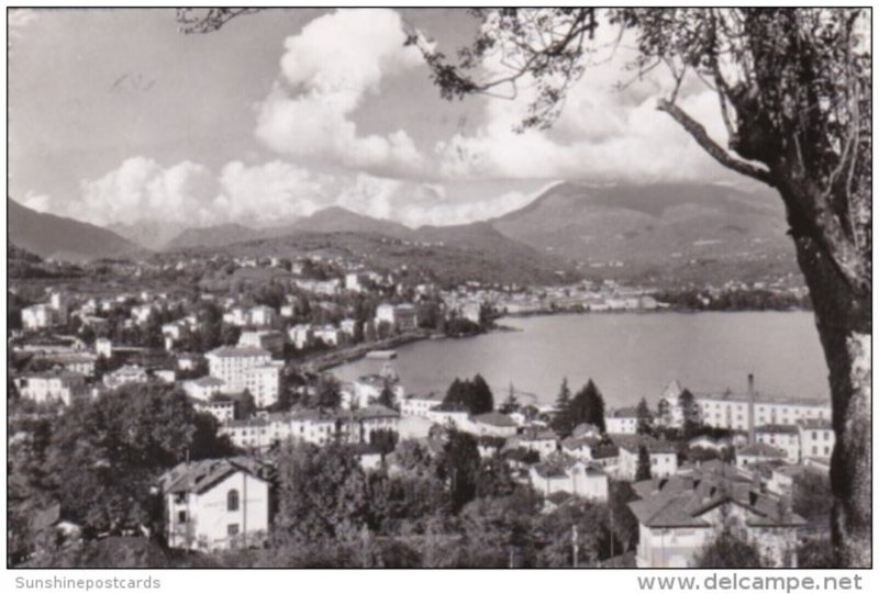 Switzerland Lugano Panorama 1954 Photo