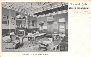 Lot355 arundel hotel victoria embankment reading and smoking room london  uk