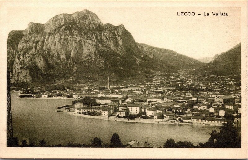 Vtg Lecco Italy La Vallata 1910s Old View Postcard