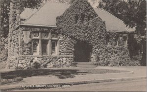 Postcard Taylor Library Milford CT