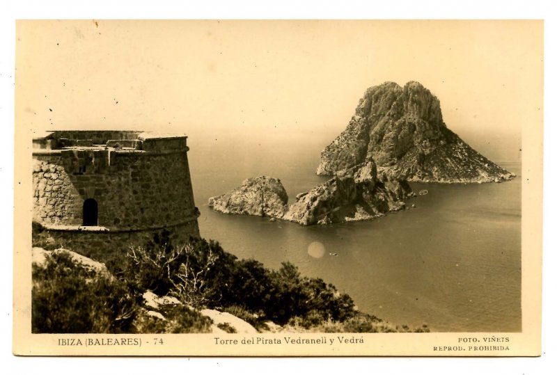 Spain - Ibiza. Watch Tower, Vedranell & Vedra   *RPPC