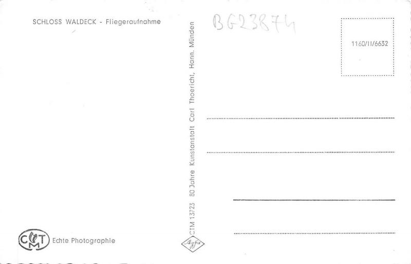 BG23874 schloss waldeck fliegeraufnahme germany   CPSM 14x9cm