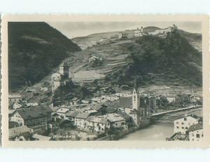 old rppc NICE VIEW Klausen - Chiusa - Tluses Tluses - South Tyrol Italy i1841