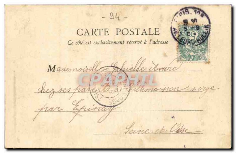 The Tour de Marne Old Postcard View from the Bridge of Champigny Left Bank