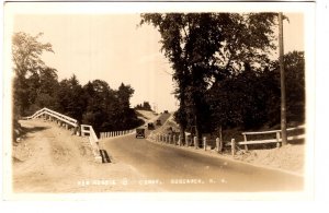 Real Photo, New Road & S Curve, Boscawen, New Hampshire