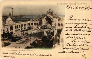 CPA PARIS EXPO 1900 - Grand Restaurant GRUBER et Cie (307103)