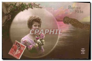 Old Postcard Bonne Fete