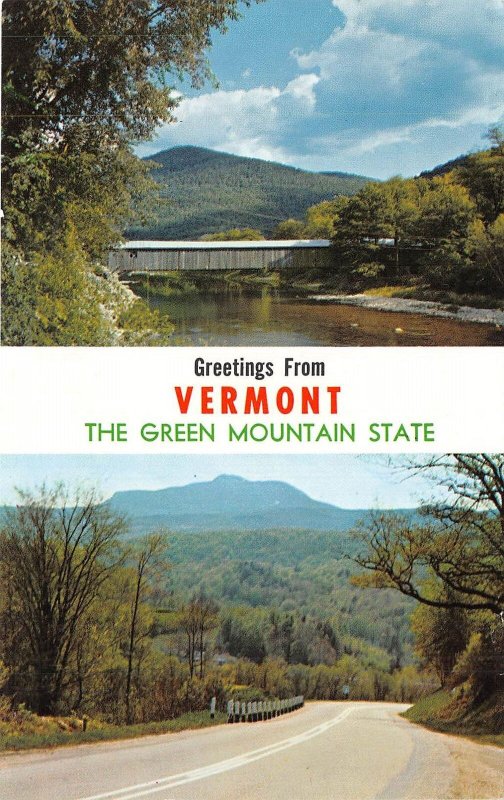 US1 USA Vermont Green mountain state Old Scott bridge Route 2 Montpelier 1975