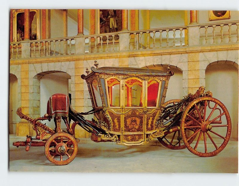 Postcard Coach of Queen Maria Ana Victoria, Museu Nacional Dos Coches, Portugal