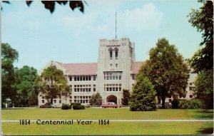 Evansville College Indiana Centennial Year Administration Building Postcard H46