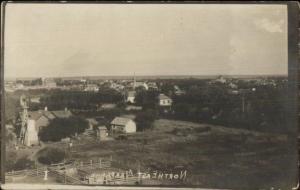 Northeast Arapahoe NE Birdseye View c1910 Real Photo Postcard