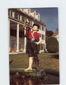 Postcard The Boy with his Leaking Boot Wallingford Vermont USA