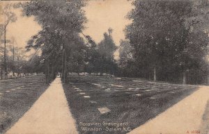 Winston Salem North Carolina Moravian Graveyard Vintage Postcard AA109214