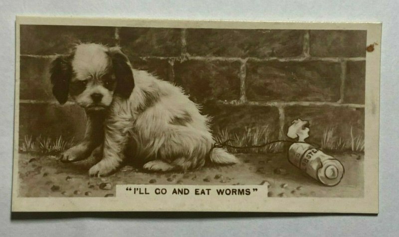 CIGARETTE CARD - DE RESZKE RP 3rd Series #12 I'LL GO AND EAT WORMS (UU501) 