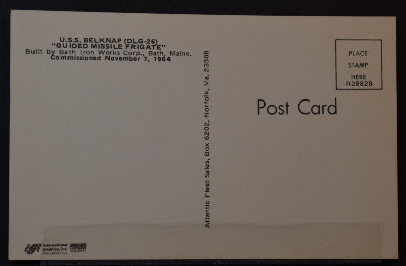 US Navy Ship - U.S.S. Belknap [DLG-26]