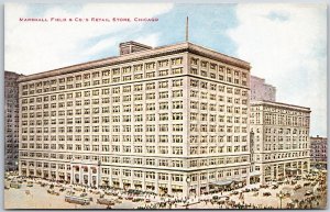 Marshall Field and Company's Retail Store Chicago Illinois IL Building Postcard