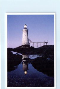 Postcard - Ram Island Ledge Light - Maine