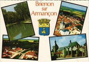 CPM BRIENON-sur-ARMANCON Le Canal - Vue Generale - L'Eglise (1196346)