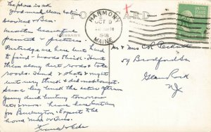 Harmony ME Moose Pond Castle Harmony Real Photo Postcard