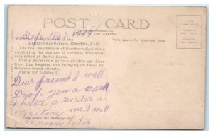 GLENDALE, CA California ~ Glendale SANITARIUM 1909 Los Angeles County Postcard