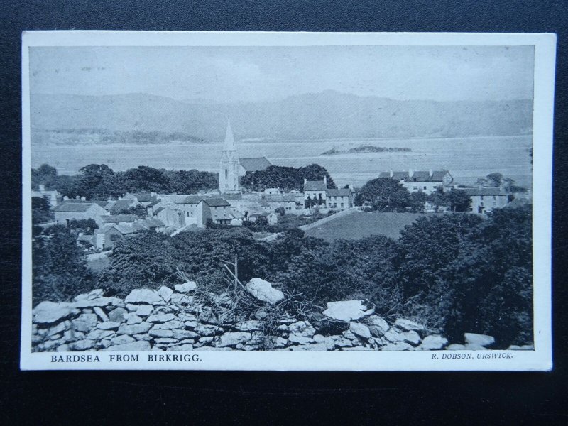 Cumbria Ulverston BARDSEA From Birkrigg c1917 Postcard by R. Dobson of Urswick