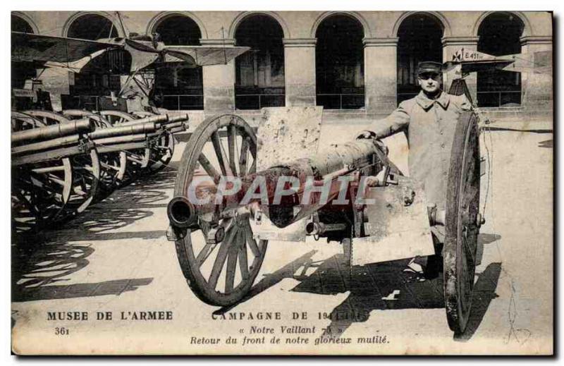 Postcard Old 1914 Country Museum of & # 39armee Our Vaillant Back from the fr...