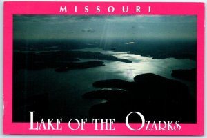 Postcard - Moonlight reflects on the Lake of the Ozarks - Missouri