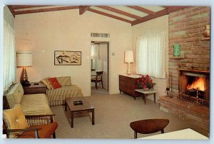 Scottsdale Arizona AZ Postcard Sun & Sage Resort Interior View 1960 1960 Vintage